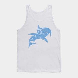 Distressed Hammerhead Shark Tank Top